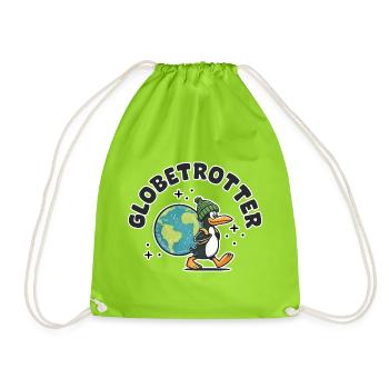 globetrotteur, fernweh - Turnbeutel - Neongrün - Vorne