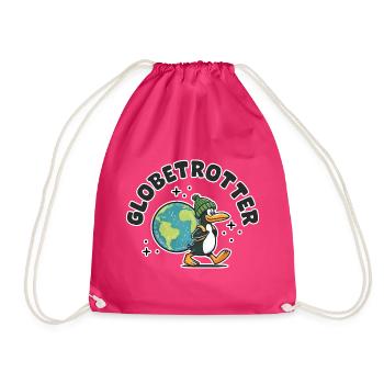 globetrotteur, fernweh - Turnbeutel - Fuchsia - Vorne