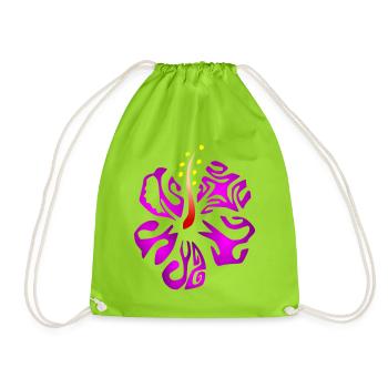 KIANA (violet) - Sac de sport léger - vert néon - Devant
