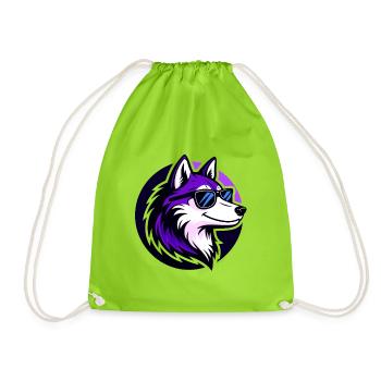 Purple Wolf Stylish Sonnenbrillen - Turnbeutel - Neongrün - Vorne