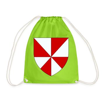 Blason du Gâtinais - Sac de sport léger - vert néon - Devant