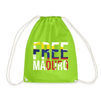 Carte libre du Venezuela de Maduro - Sac de sport léger - vert néon - Devant