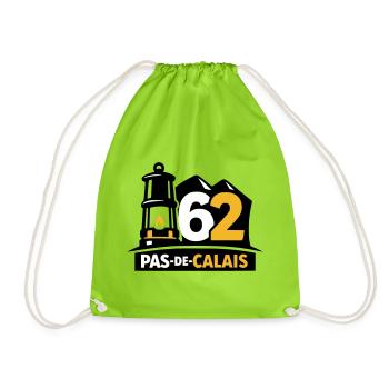 62 Pas de Calais Emblem - Turnbeutel - Neongrün - Vorne