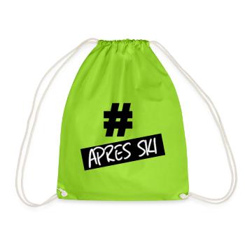 hastag apres ski - Sac de sport léger - vert néon - Devant
