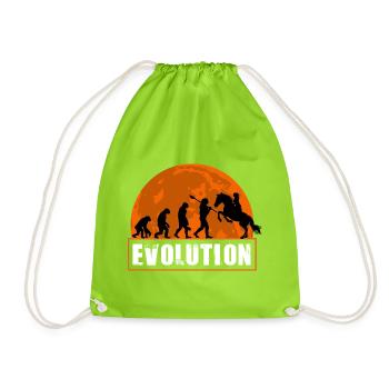 Évolution du jockey de courses de chevaux Cavalier - Sac de sport léger - vert néon - Devant