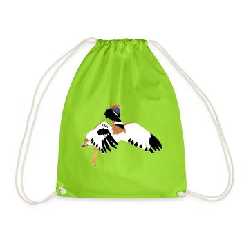 Little Bustard - Drawstring Bag - neon green - Front