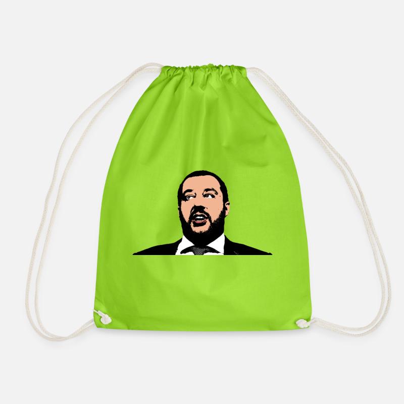 Matteo Salvini - Drawstring Bag - neon green