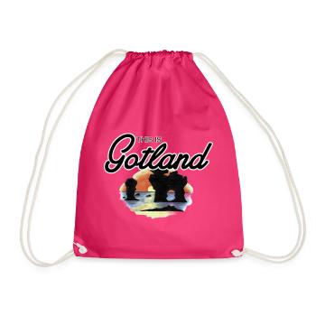 Das ist Gotland - Rauk - Turnbeutel - Fuchsia - Vorne