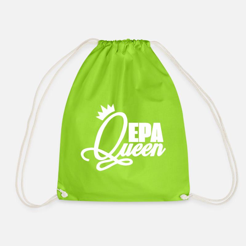 EPA Queen - Drawstring Bag - neon green