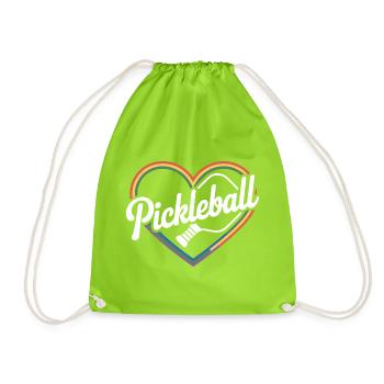 Coeur Pickleball - Sac de sport léger - vert néon - Devant