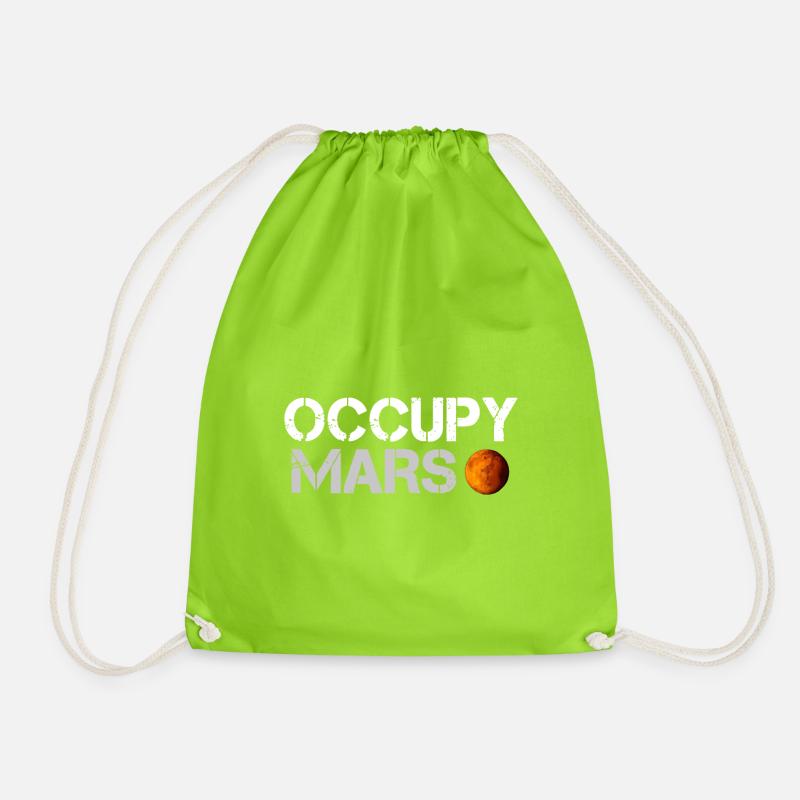 Mars besetzen - Turnbeutel - Neongrün