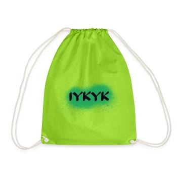 IYKYK - Turnbeutel - Neongrün - Vorne