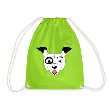 Poppy - Drawstring Bag - neon green - Front