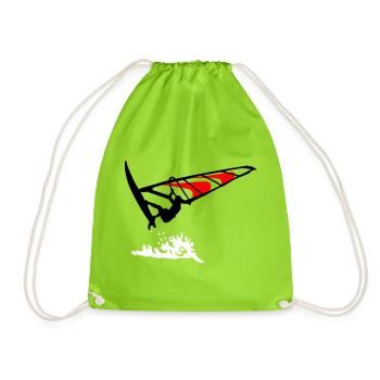 Windsurfing - Turnbeutel - Neongrün - Vorne
