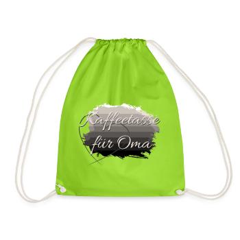 Tasse de café pour grand-mère - Sac de sport léger - vert néon - Devant