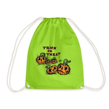 Halloween Trick or Treat Mignon - Sac de sport léger - vert néon - Devant