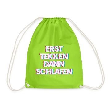 Hardtekk Tekk - Turnbeutel - Neongrün - Vorne