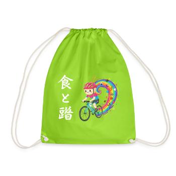 Rainbow Ride : Cycliste de Trails Foodie - Sac de sport léger - vert néon - Devant
