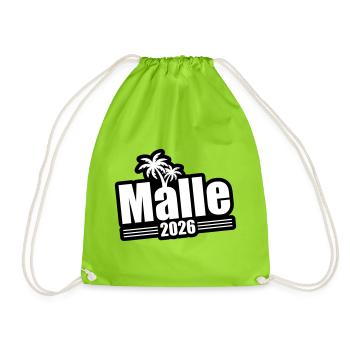 Palmiers Malle 2026 - Sac de sport léger - vert néon - Devant