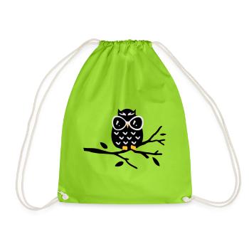 Chouette - Sac de sport léger - vert néon - Devant