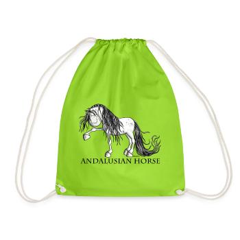 Süßer Andalusier - Turnbeutel - Neongrün - Vorne