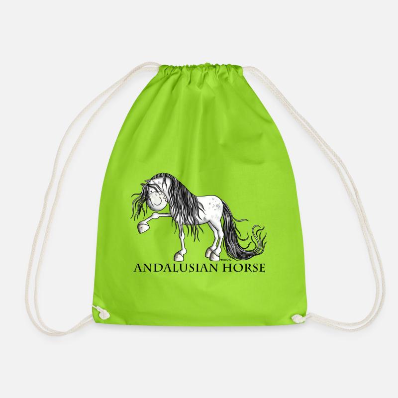 Süßer Andalusier - Turnbeutel - Neongrün