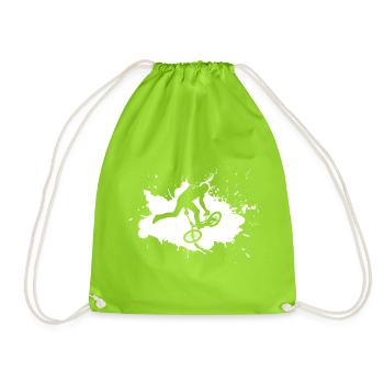 Bikedance Blanc - Sac de sport léger - vert néon - Devant