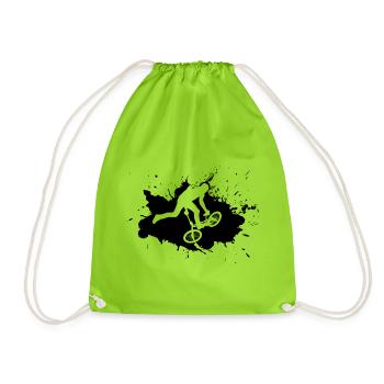 Bikedancer Noir - Sac de sport léger - vert néon - Devant