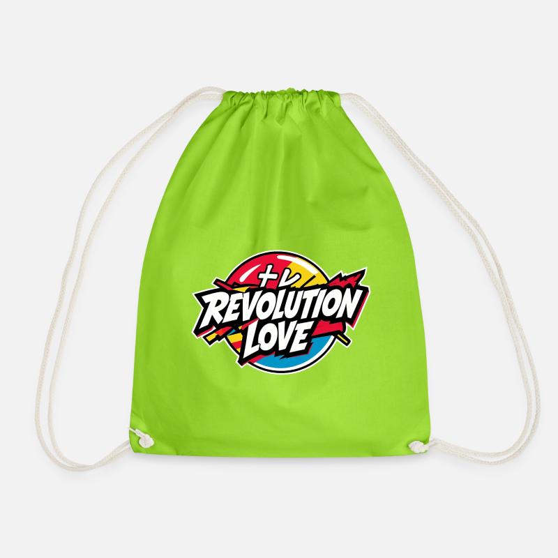 Révolution Amour - Sac de sport léger - vert néon