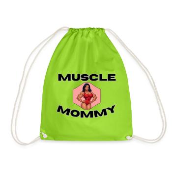 Muscle Mommy Kraftdesign - Sac de sport léger - vert néon - Devant