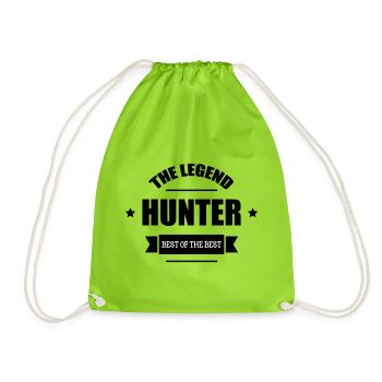 Hunter, die Legende - Turnbeutel - Neongrün - Vorne