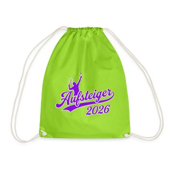 Tennis Promou, équipe Championne de Tennis 2026 - Sac de sport léger - vert néon - Devant