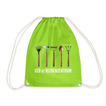 CEO of Rechenzentrum - Turnbeutel - Neongrün - Vorne