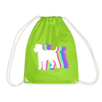Wheaten Terrier - Turnbeutel - Neongrün - Vorne