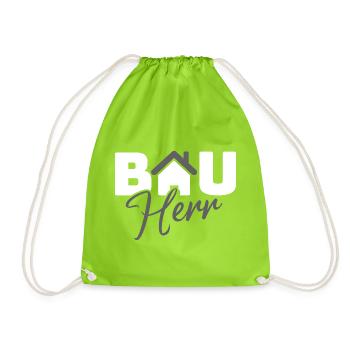 BauHaus Icon Emblem - Turnbeutel - Neongrün - Vorne