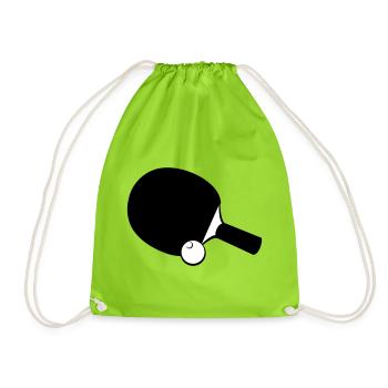 Raquettes de tennis de table - Sac de sport léger - vert néon - Devant