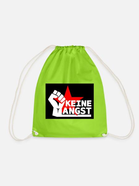 Widerstand - Keine Angst - Turnbeutel - Neongrün