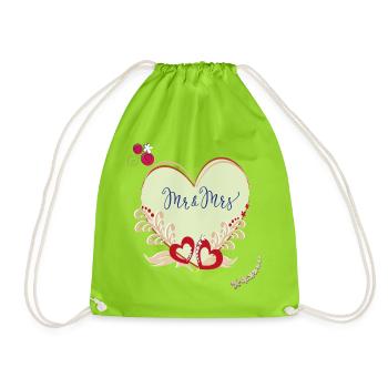 Mariage Marié - Sac de sport léger - vert néon - Devant