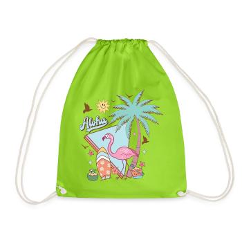 Aloha Été - Sac de sport léger - vert néon - Devant