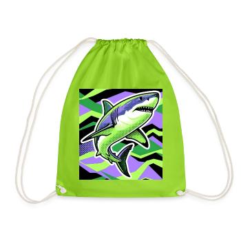 Requin - Sac de sport léger - vert néon - Devant