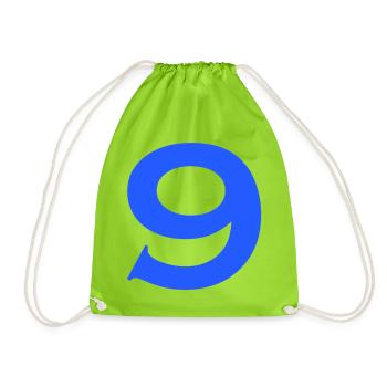 9 - Turnbeutel - Neongrün - Vorne