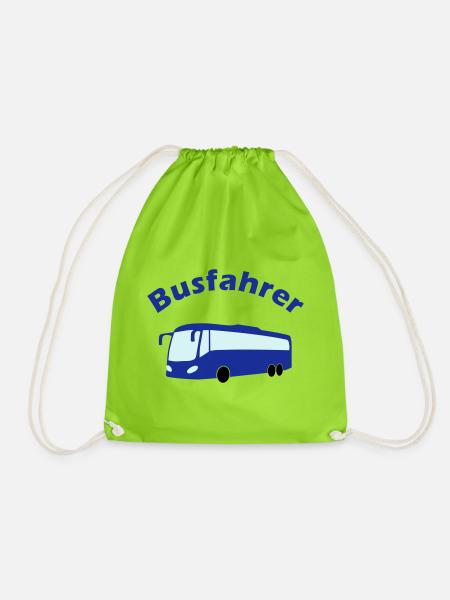 Busfahrer Design - Turnbeutel - Neongrün