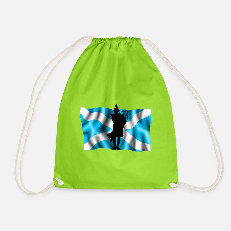 Schottland - Turnbeutel - Neongrün