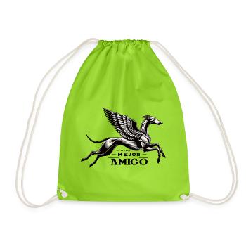 Mejor Amigo No1 - Drawstring Bag - neon green - Front