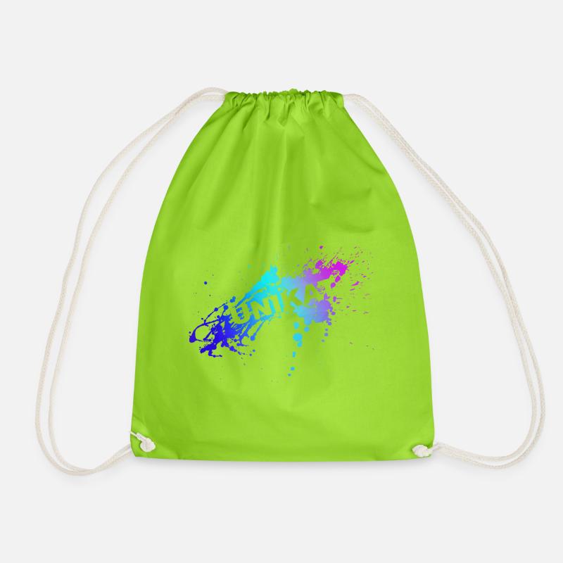 UNIQUE - Drawstring Bag - neon green