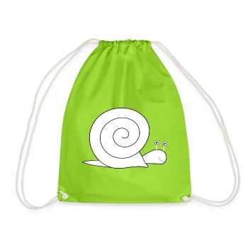 Escargot - Sac de sport léger - vert néon - Devant
