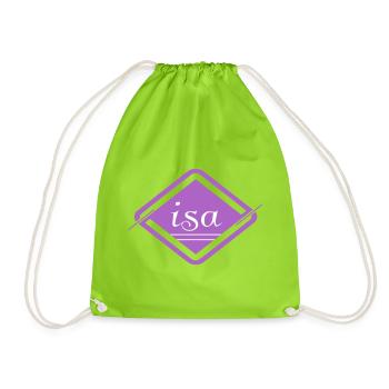 Isa - Turnbeutel - Neongrün - Vorne