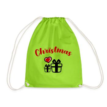 Noël - Sac de sport léger - vert néon - Devant