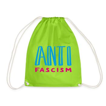 Antifascism  - Turnbeutel - Neongrün - Vorne