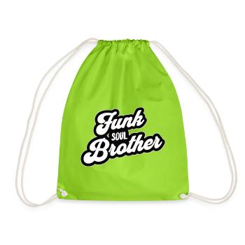 Funk Soul Brother Rétro - Sac de sport léger - vert néon - Devant